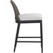Calandri 36 inch Black / Louis Cream Outdoor Counter Stool